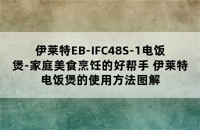 伊莱特EB-IFC48S-1电饭煲-家庭美食烹饪的好帮手 伊莱特电饭煲的使用方法图解